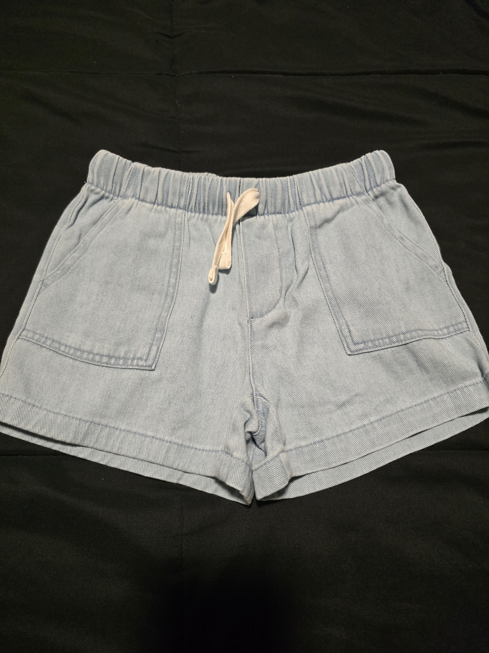 Cat & Jack Girls Light Wash Pull-On Shorts Blue Size Small 6/7
